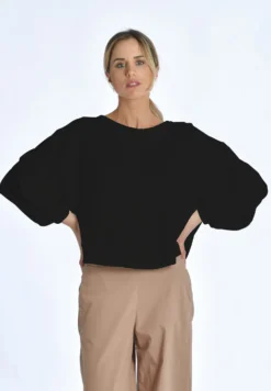 Deha Combined Puff - Felpa - Black