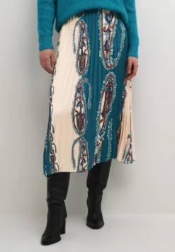 Cream Crdona - Gonna A Pieghe - Petrol Paisley