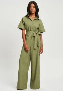 Calli Harriot Tuta JumpsuitKhaki Donna Tute Jumpsuit CFY21T00U-M11