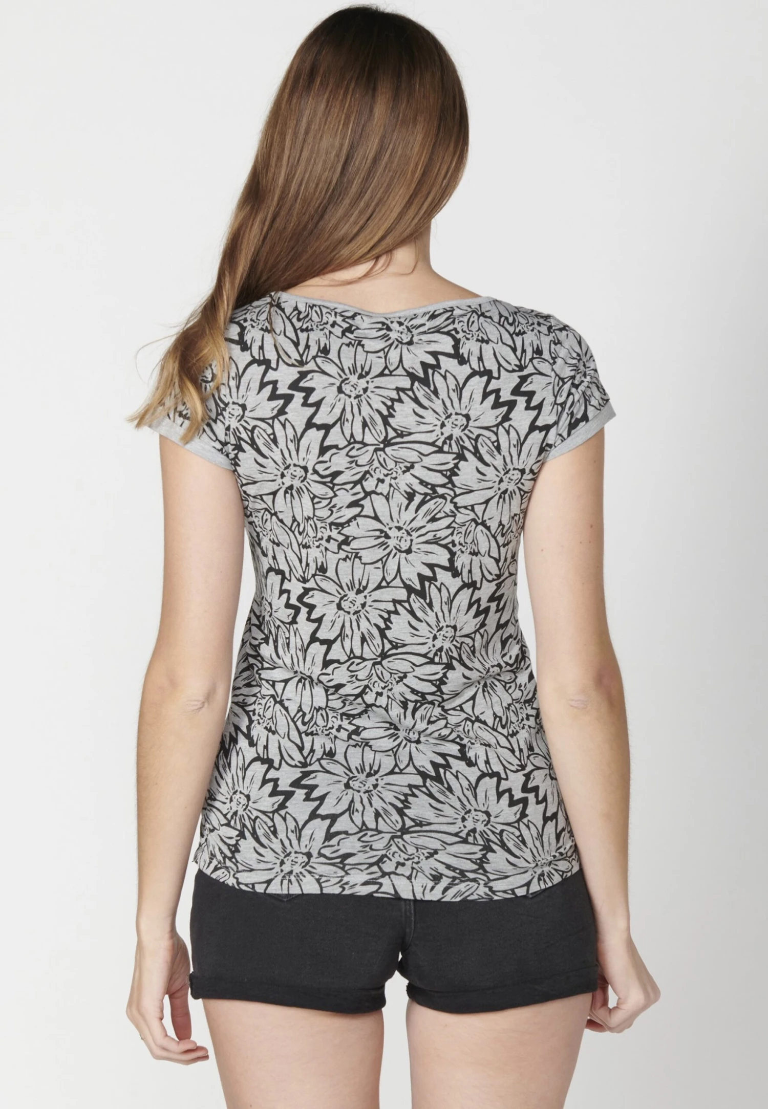 Koroshi Short SleeveT-Shirt Con StampaGris Claro VigoréLight Grey Vigoré Donna T-shirt E Top KOL21D074-C11 3 Koroshi Short SleeveT-Shirt Con StampaGris Claro VigoréLight Grey Vigoré Donna T-shirt E Top KOL21D074-C11 - immagine 3