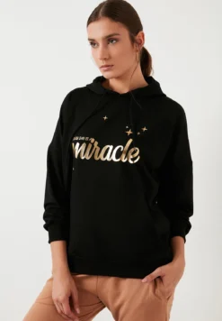 LELA Loose Fit - Felpa Con Cappuccio - Black -ESPRIT Vendite 0bafa8afcdcb436faad744c16d93f1f6