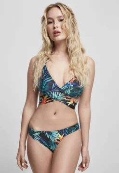 URBAN CLASSICS Draped PatternBikiniVriesea Black Donna Moda Mare UR681L00Q-K11