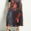 Next MidiGonna A PieghePurple Floral Donna Gonne NX321B0QB-I11