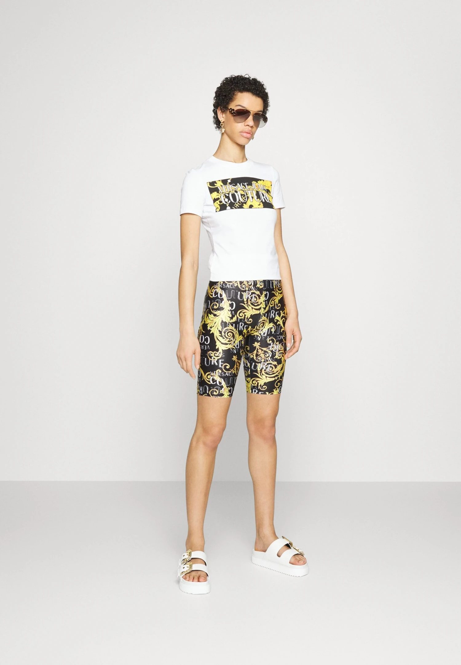 StretchT-Shirt Con StampaWhite/Gold Donna T-shirt E Top VEI21D0CI-A11 2 StretchT-Shirt Con StampaWhite/Gold Donna T-shirt E Top VEI21D0CI-A11 - immagine 2