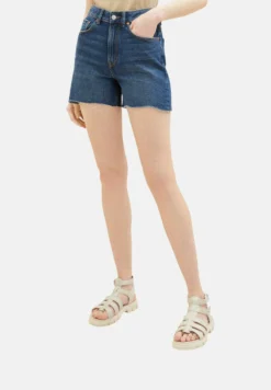 TOM TAILOR Denim MomShorts Di JeansUsed Dark Stone Blue Denim Donna Shorts TO721S03U-K12