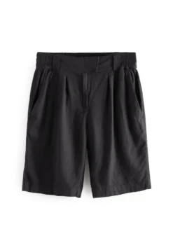 Next Linen Blend Knee Shorts - Shorts - Black -ESPRIT Vendite 1b0a1203f4e843499e302a56d295c58b scaled