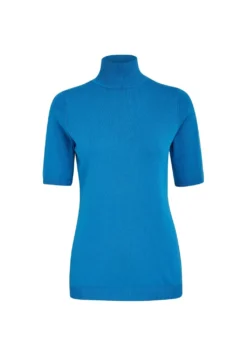 Minus Milima Roll Neck KnitT-Shirt BasicOcean Blue Donna T-shirt E Top M0721I00G-K16 -ESPRIT Vendite 1b519a5fbd924939ace81fabfd8aea5f