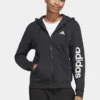 Adidas Sportswear Felpa Con ZipBlack/White Donna Felpe ADQ41G007-Q12