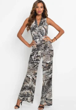 Overall Mit GürtelTuta JumpsuitBlack Donna Tute Jumpsuit B3D21T07E-Q11