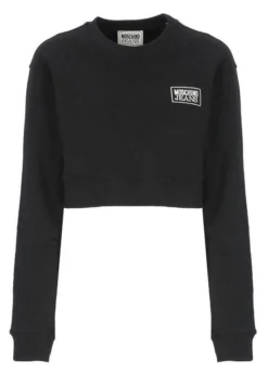 Cropped Con Logo - Felpa - Black -ESPRIT Vendite 1ee32809ebb2402f88dab9e22b9c1752