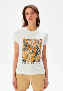 ZuzanaT-Shirt Con StampaPrinted Beige Donna T-shirt E Top ADK21D01B-B11