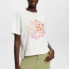 ESPRIT Tee AwT-Shirt Con StampaOff White Donna T-shirt E Top ES121D2CQ-A11