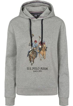 U.S. Polo Assn. Britta - Felpa Con Cappuccio - Grey Melange