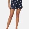 Marks & Spencer Printed Paperbag- Shorts - Navy Mix