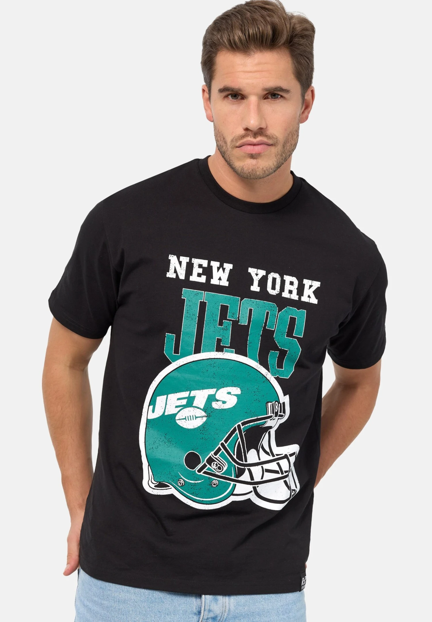 Nfl Jets HelmetT-Shirt Con StampaBlack Donna T-shirt E Top R0O210033-Q11 1 Nfl Jets HelmetT-Shirt Con StampaBlack Donna T-shirt E Top R0O210033-Q11
