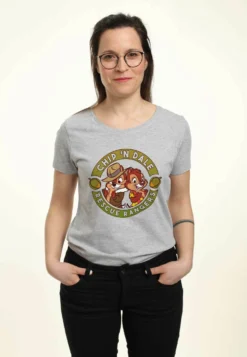 Disney Chip 'N Dale Rescue RangersT-Shirt Con StampaHeather Grey Donna T-shirt E Top H3A21D1L1-C11