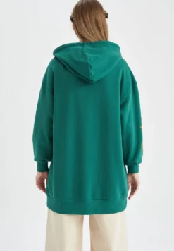 DeFacto Relax FitFelpa Con CappuccioGreen Donna Felpe DEZ21J0GX-M11 -ESPRIT Vendite 34997b50c4db4d059bef717ead2b529b