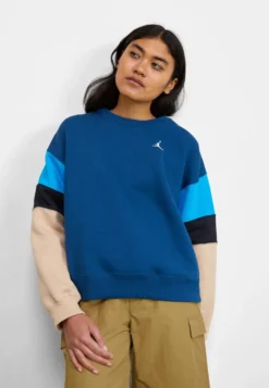 Jordan CrewFelpaSky Blue/Desert/White Donna Felpe JOC21J016-K11