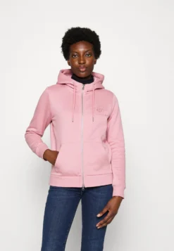 Gant Reg Tonal Shield Full Zip Felpa Con ZipCalifornia Pink Melange Donna Felpe GA321J07O-J11