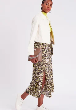 Geschlitzter MidiGonna A CampanaMarron Donna Gonne C2P21B04H-O11 -ESPRIT Vendite 3673555f9d0d4268859e0faf77ae2f49