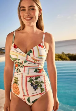 Next Shape EnhancingCostume Da BagnoWhite Fruit Donna Moda Mare NX381G04B-A12