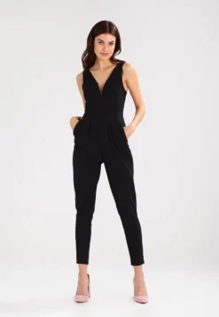 Wal G V NeckTuta JumpsuitBlack Donna Tute Jumpsuit WG021A017-Q11