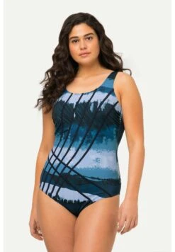 Ulla Popken Tie-Dye- Costume Da Bagno - Ink Blue