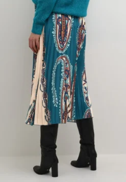 Cream Crdona - Gonna A Pieghe - Petrol Paisley -ESPRIT Vendite 47771259086a40b18304b6afffa173e0 scaled