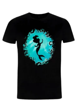 Disney The Little Mermaid Ariels GrottoT-Shirt Con StampaBlack Donna T-shirt E Top H3A21D4PH-Q11