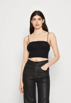 Abercrombie & Fitch Bare Scrunchie CamiTopBlack Beauty Donna T-shirt E Top A0F21E0B9-Q11