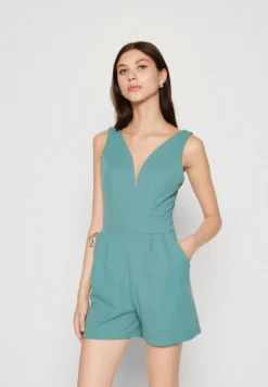 Wal G Cleo V Neck PlaylistTuta JumpsuitSage Green Donna Tute Jumpsuit WG021T09B-M11