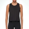 Oysho Microperforated Technical SleevelessTopBlack Donna T-shirt E Top OY121D072-Q11