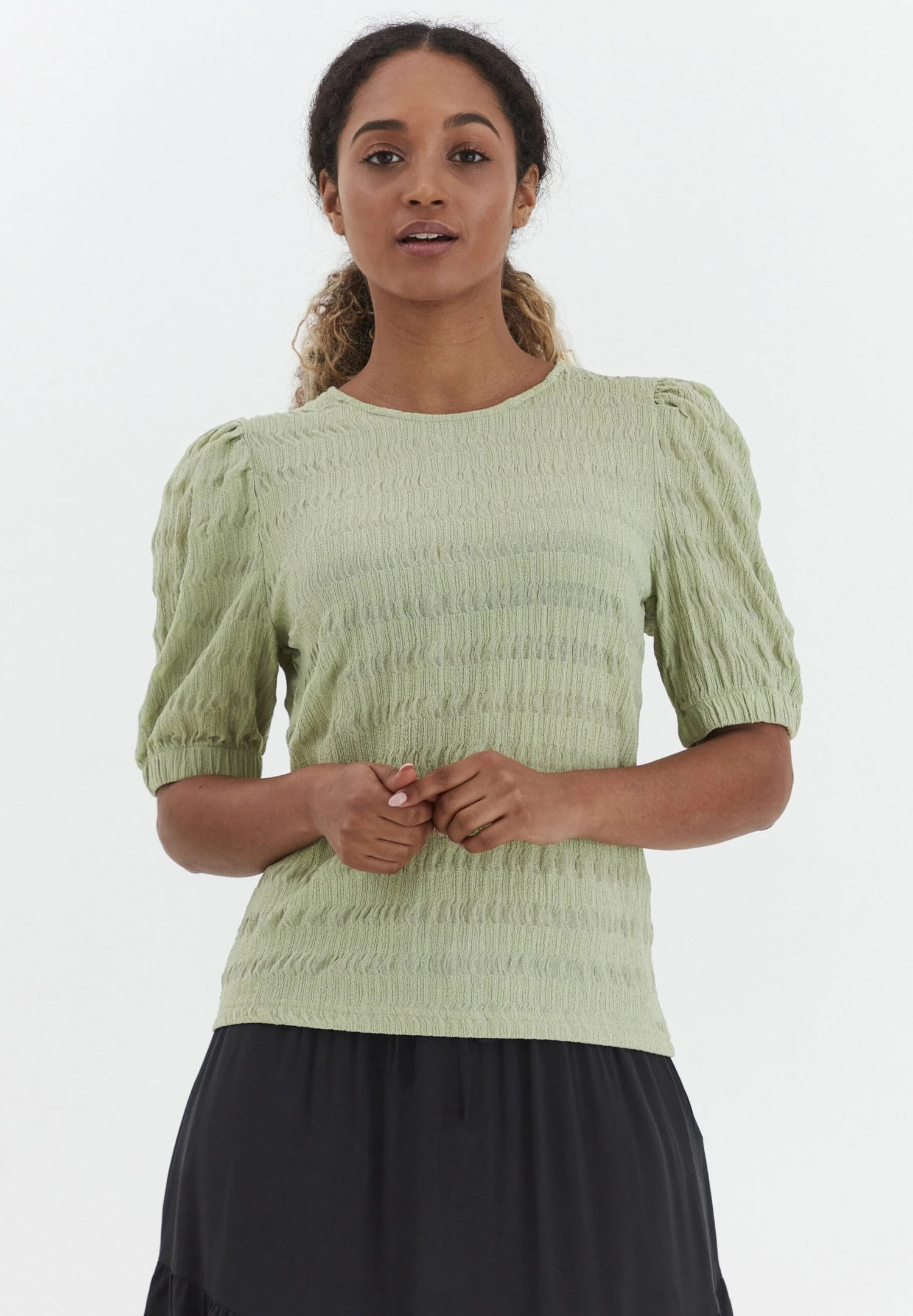 B.young BysannyT-Shirt Con StampaGrün Donna T-shirt E Top BY221D05H-M11 1 B.young BysannyT-Shirt Con StampaGrün Donna T-shirt E Top BY221D05H-M11