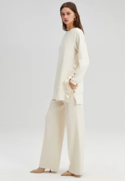 Ruffled Crepe - Felpa - Beige -ESPRIT Vendite 5b14f69c916c4ca18ccd3ca419142287