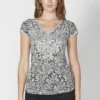 Koroshi Short SleeveT-Shirt Con StampaGris Claro VigoréLight Grey Vigoré Donna T-shirt E Top KOL21D074-C11