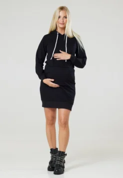 Bling LogoFelpa Con CappuccioBlack Donna Felpe CBS21J007-Q11