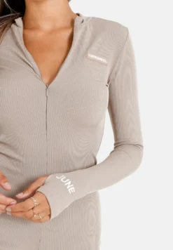 SIXTH JUNE RibbedTuta JumpsuitBeige Donna Tute Jumpsuit SIB21T001-B11 -ESPRIT Vendite 62d34c96d088486b893df3370cfdb3aa