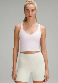 Lululemon Align TankTopMeadowsweet Pink Donna T-shirt E Top LLS41D01F-J11