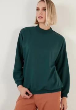 LELA Regular FitFelpaDark Green Melange Donna Felpe L6S21J00D-M13 -ESPRIT Vendite 660b1d3f17e04c9385f42b5881678a27