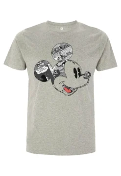 Disney Classic Mickey Comic MouseT-Shirt Con StampaMelange Grey Donna T-shirt E Top H3A21D4HR-C11