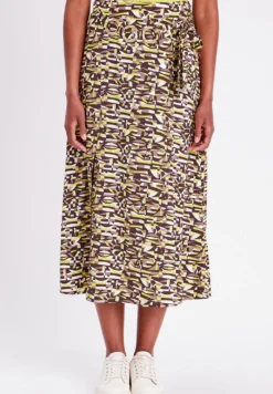 Geschlitzter MidiGonna A CampanaMarron Donna Gonne C2P21B04H-O11