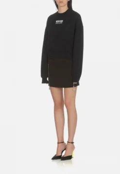 Con LogoFelpaBlack Donna Felpe 02R21J008-Q11