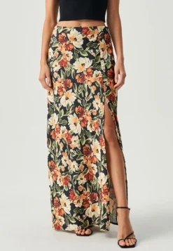 Kenna - Gonna Lunga - Gold Vintage Floral