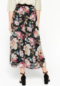 LOLALIZA With Floral Print - Gonna Lunga - Black -ESPRIT Vendite 6868bb8d187545e4829faf3d08317f37