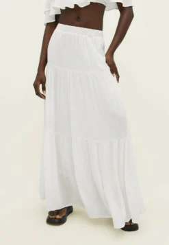 Stradivarius Peasant- Gonna Lunga - White