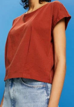 Edc By Esprit T-Shirt BasicTerracotta New Donna T-shirt E Top ED121D1VK-O11 -ESPRIT Vendite 6b8a8aec8550425f9092acbbfd58c884