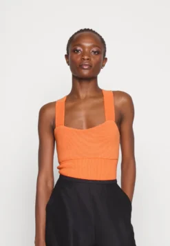 Abercrombie & Fitch Ottoman Cross Back TankTopDusty Orange Donna T-shirt E Top A0F21D0NP-H11