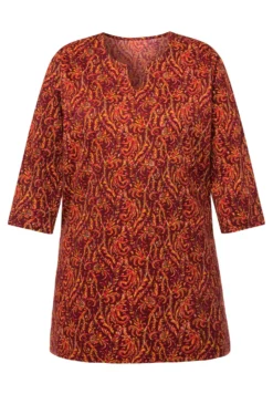 Ulla Popken À Col Tunisien Et Manches 3/4Maglietta A Manica LungaCarmin Donna T-shirt E Top UP121D2GV-G11 -ESPRIT Vendite 7fd234a5c58544318b383116254d4adb scaled