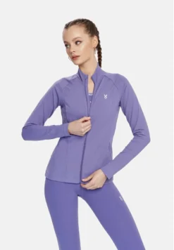 Warm- Felpa Con Zip - Purple