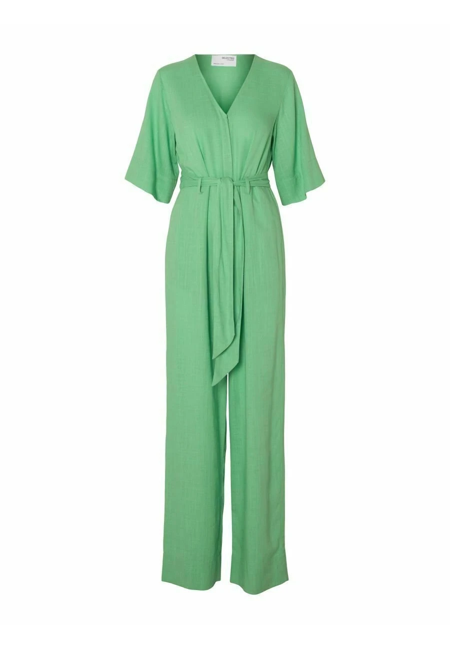 Selected Femme Slfviva Long Tuta JumpsuitAbsinthe Green Donna Tute Jumpsuit SE521T02H-M11 1 Selected Femme Slfviva Long Tuta JumpsuitAbsinthe Green Donna Tute Jumpsuit SE521T02H-M11